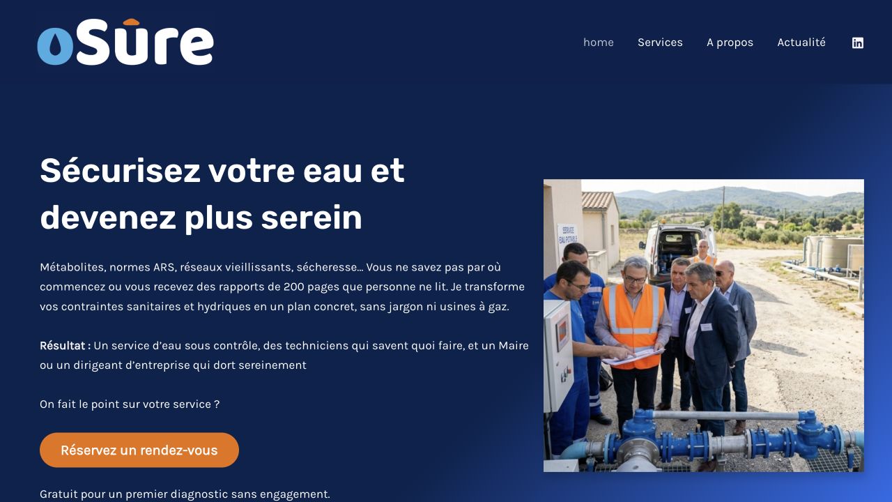 Capture du site oSûre