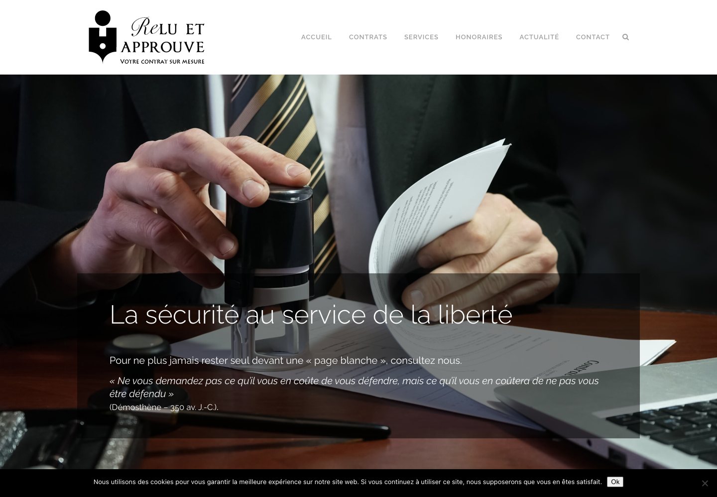 Capture du site Relu & Approuvé